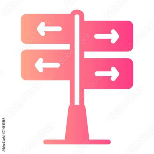 direction gradient icon
