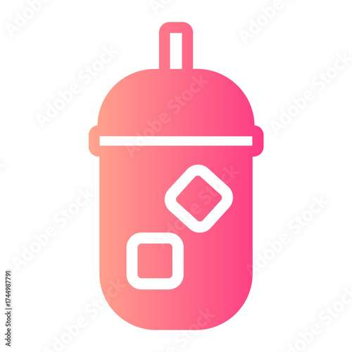 soft drink gradient icon