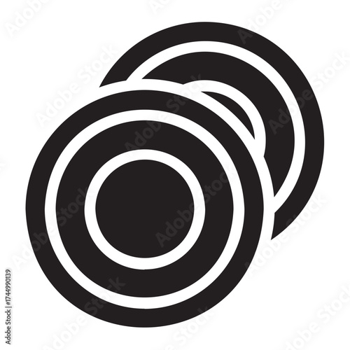plate glyph icon