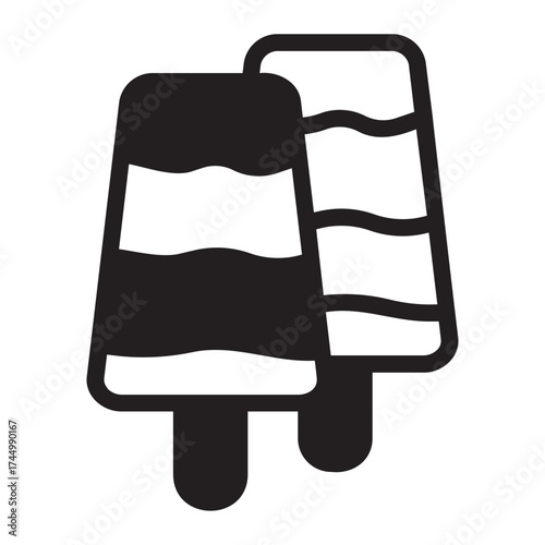 popsicle glyph icon