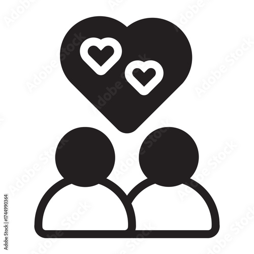 couple glyph icon