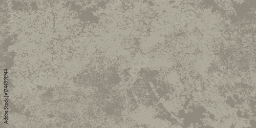 Dirty beige grey concrete seamless bg with putty and grungy scratches. Detailed texture of stony wall. Garage cement floor. Rough construction material. Vector illustration