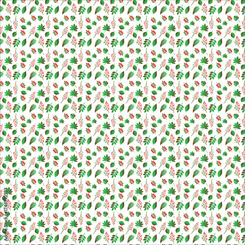 Vector seamless floral pattern illustration with pink vintage flowers and leaves for textile design wallpaper and fabric decor