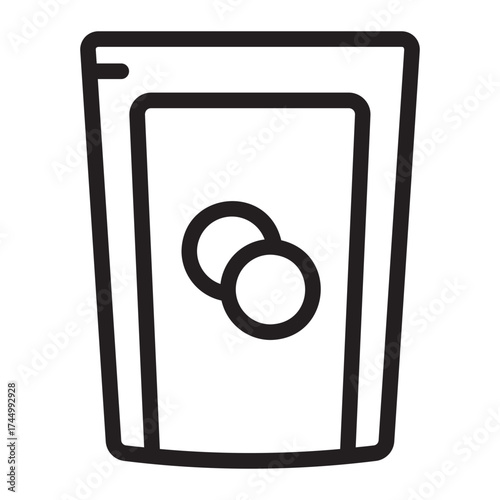 snacks line icon