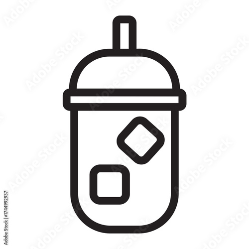 soft drink line icon