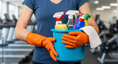 Cleaning Supplies in a Gym Maintaining Cleanliness and Hygiene