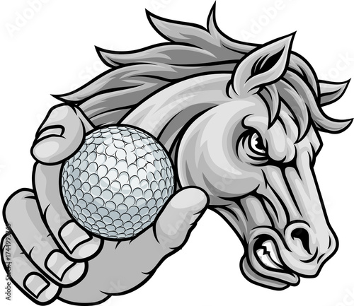 Horse Mustang Stallion Golf...