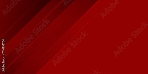 Red line with white architecture futuristic background minimal concept vector illustration subtle design.