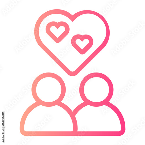 couple gradient icon