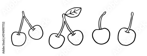 Hand Drawn Cherry