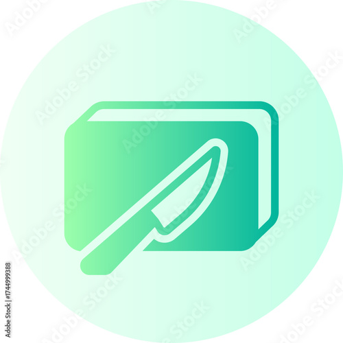 cutting board gradient icon