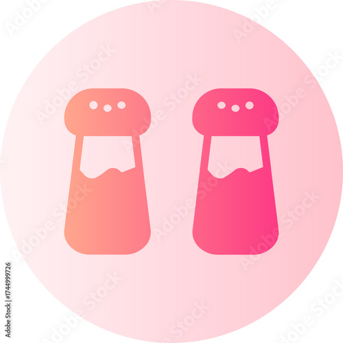 salt and pepper gradient icon