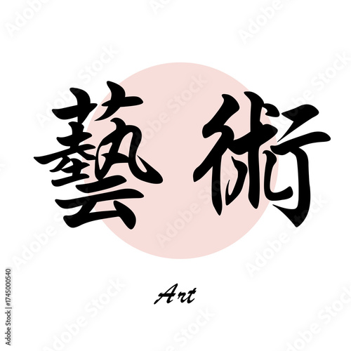 Chinese words/ calligraphy : art