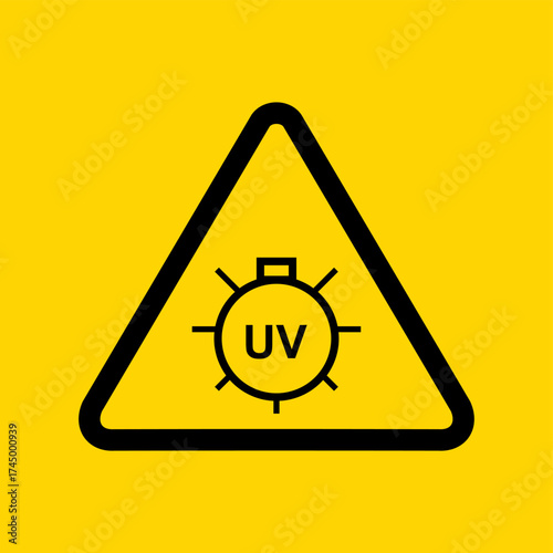 uv light radiation icon vector design template