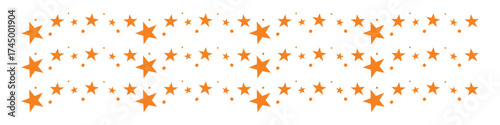 star border vector design orange color