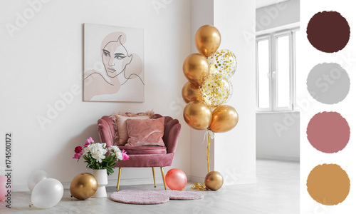 Beautiful golden air balloo...