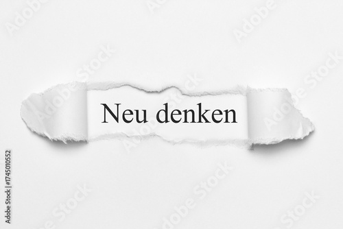 Neu denken	
