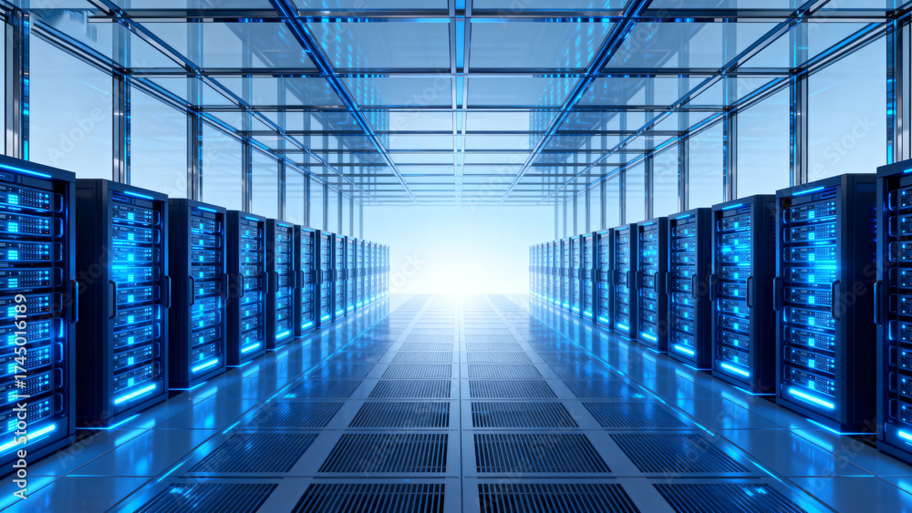 Fototapeta premium DataCenterServerRacks