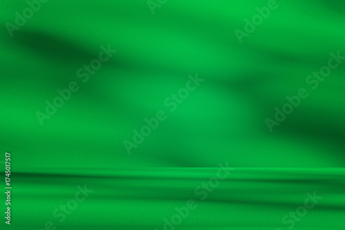 Wall interior background, studio and backdrops show products. with leaf shadow leaf from window color green and white. background for text insertion and presentation of product	
