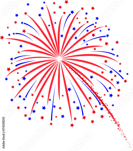 Firework Icon .Firecracker for Anniversary, New year, Celebrate, Festival. Contains icons of firecracker, sparkler, salute, petard, firework box and more.Flat design on black background.