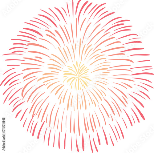 Firework Icon .Firecracker for Anniversary, New year, Celebrate, Festival. Contains icons of firecracker, sparkler, salute, petard, firework box and more.Flat design on black background.