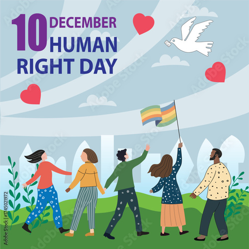 Human Rights Day, Dignity, Freedom, and Justice for All, Human Rights for a Better World, A Day for Rights and Responsibility.