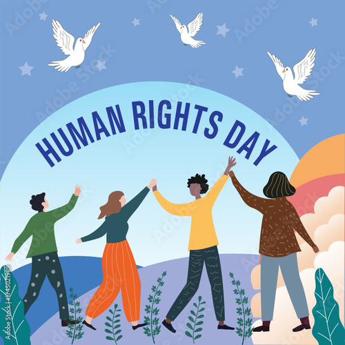 Human Rights Day, Dignity, Freedom, and Justice for All, Human Rights for a Better World, A Day for Rights and Responsibility.