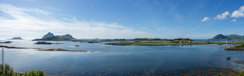 Fototapeta premium Vinjesjøen, Vinje, Bø, Vesterålen, Nordland, Norway