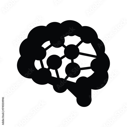 Stylized human brain illustration representing neural networks and artificial intelligence