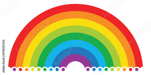 A Colorful Rainbow Arc with Seven Distinct