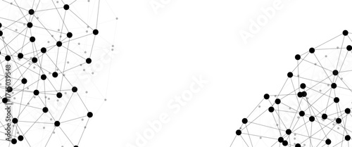 Abstract technology dot and line connection digital hi tech design concept background. Space for text. Vector illustration