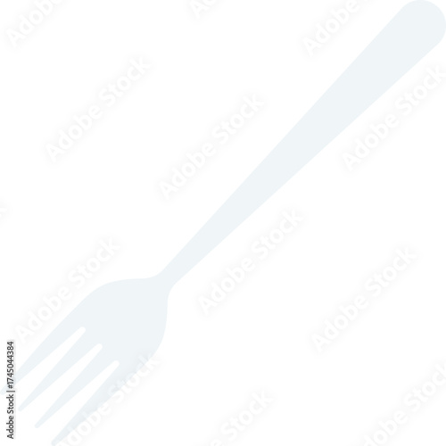 single fork cartoon element