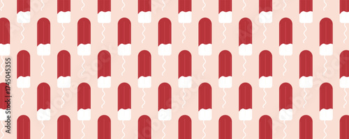 Women’s period seamless pattern with a tampon illustration in pink tones. Women’s health and gynecology design for banners, posters, and marketing materials