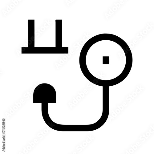 Vector art of medical tonometer