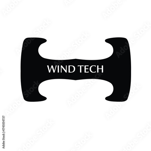 Wind Tech logo, stylized image with modern design elements on white background