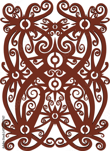 sketch vector illustration design decoration ornament wood carving abstract antique classic vintage ethnic traditional 