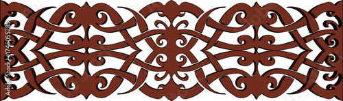 sketch vector illustration design decoration ornament wood carving abstract antique classic vintage ethnic traditional