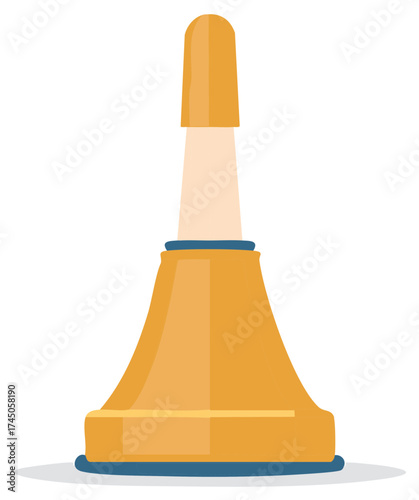 Minimalist flat design dropper bottle for cosmetic or pharmaceutical use