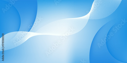 Gradient abstract background with circular line patterns. Vector illustration modern