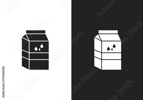 Milk icon editable stroke outline icons set isolated on white background, flat vector illustration
