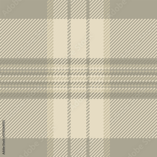 Elegant plaid pattern in neutral hues. Timeless woven design suitable for textile backgrounds, fashion projects, or digital designs requiring a classic touch. Versatile  stylish.