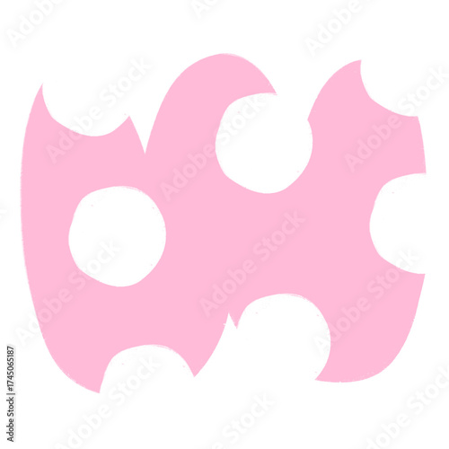 W Alphabet Hand Drawn Style And Pink Design Font Design W Alphabet Isolated