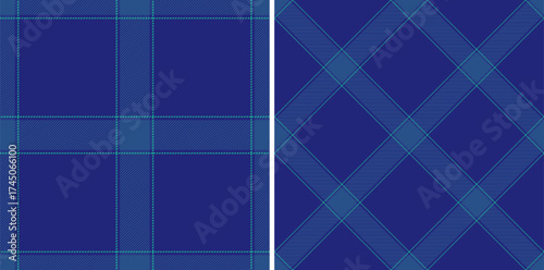 Classic plaid patterns in shades of blue offer a timeless and versatile design. Ideal for backgrounds, textiles, or adding a touch of traditional elegance to any project.