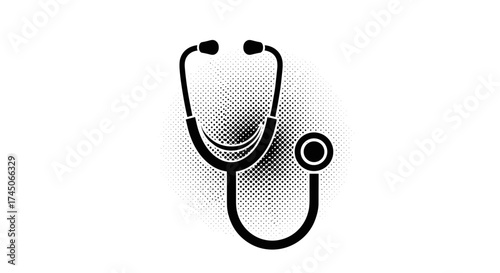 Stethoscope Illustration for Medical and Healthcare Use.