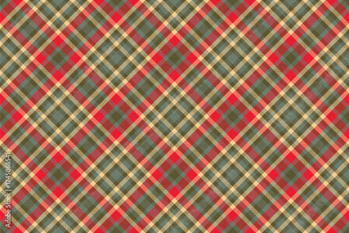 Ethnicity check textile vector, elementary fabric texture pattern. Foot background tartan seamless plaid in pastel and amber colors.