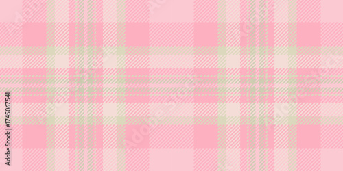 Apparel textile texture fabric, crease background seamless check. Endless vector tartan pattern plaid in light and red colors.
