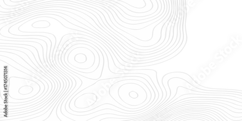 Black and white lines seamless Topographic map patterns, topography line map. The stylized height of the topographic map contour in lines and contours isolated on .