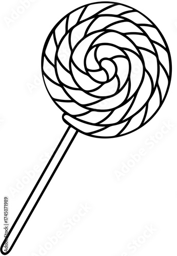 lollipop isolated on white