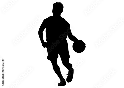 バスケット選手のシルエット4