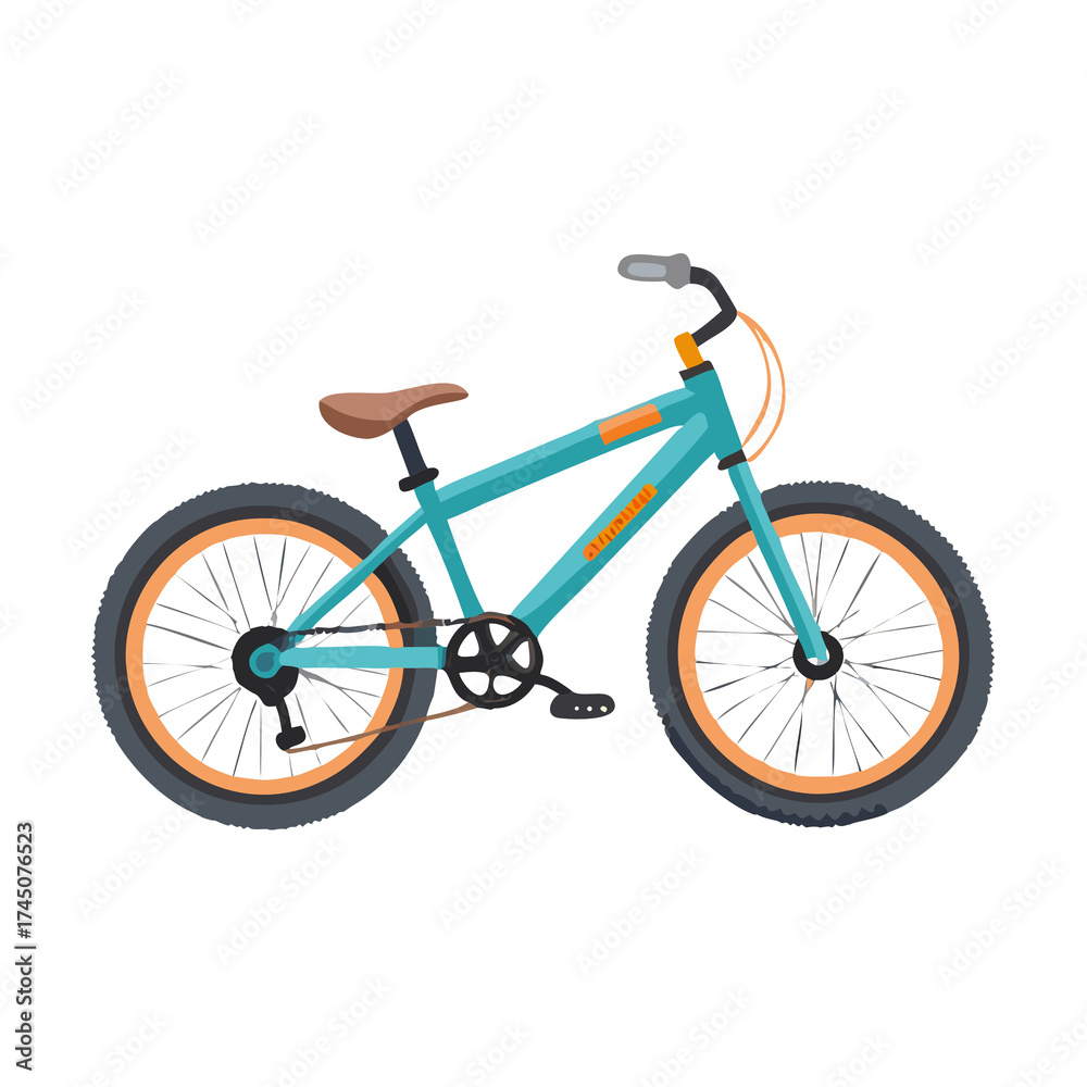 Fototapeta premium bicycle isolated on white background
